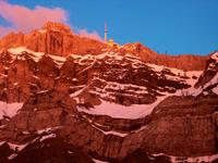 Alpenglühen am Säntis