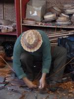 in der Korbflechterei von Camacha