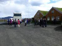 Kaffeepause an den Torfhäusern