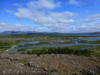 Blick von der amerikanisch tektonischen Platte auf die euroasiatische