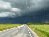 Unwetter auf der Fahrt nach Tallinn