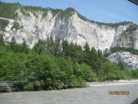 Mit dem Glacier Express unterwegs - die Rheinschlucht