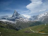 Unterwegs zum Gornergrat mit traumhaftem Blick auf das Matterhorn