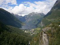 Blick zurück auf den Geirangerfjord