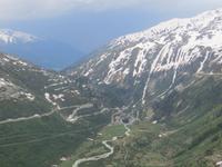 042 Fahrt über den Furkapass - Blick nach Gletsch