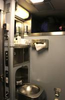 Einzelkabine im Zug Canadian - Waschplatz