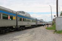 Unser Zug The Canadian beim Stopp in Hornepayne