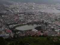 Blick auf Bergen