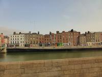 Dublin - Hauszeile am River Liffey