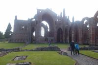 Ruine von Melrose Abbei - leider nicht bei Mondenschein