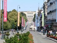 Blick zum Schloss in Oslo