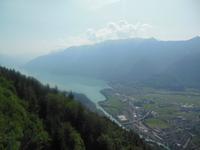 oben auf der Harder Kulm Blick auf Brienzer See und Interlaken 