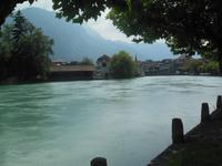 die Aare in Interlaken 
