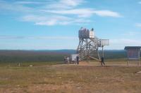 Auf dem Aussichtsturm über die Tundra bei Saariselkä