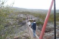 Hängebrücke über den Repparfjordelva