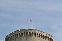The Royal Standard - die Flagge der Königin in Windsor Castle