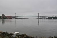 Ankunft in Göteborg - Hängebrücke über den Göta älv 