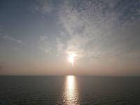 Sonnenuntergang auf der Fähre