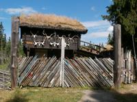 Skisammlung oberhalb der Schanzen in Lillehammer