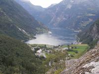 Blick zum Geirangerfjord