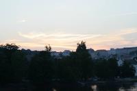 Und abends natürlich auf den sich langsam färbenden Himmel.