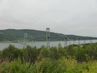 Fotostopp an der Tjeldsundbrücke