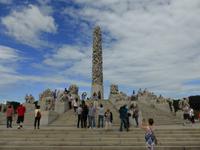 Während der Stadtführung im Gustav Vigeland-Park