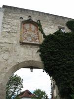 Burghausen- Wappen am Burgtor