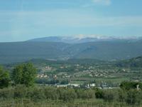 Mont Ventoux von Apt aus gesehen