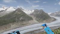0215 auf dem Bettmerhorn - Blick zum Aletschgletscher