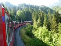 Fahrt mit dem Bernina-Express