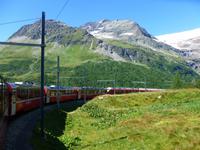 Fahrt mit dem Bernina-Express