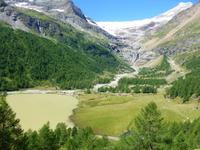 Fahrt mit dem Bernina-Express (Palü-See)