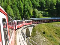 Fahrt mit dem Bernina-Express