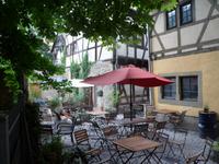gemütlicher Biergarten in Erfurt