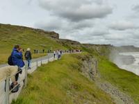 am Gullfoss-Wasserfall 