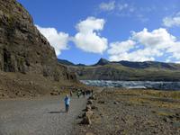 am Gletscher Svinafjellsjökull