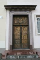 Tür an der Universität von Vilnius