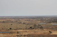 Flug über das Okavango-Delta