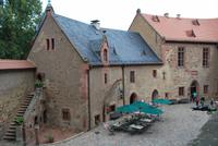 Burghof der Burg Kriebstein