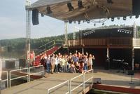 Unsere Reisegruppe mit Darstellern der ShowBiss Company