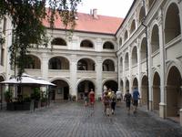 In einem Innenhof in Vilnius