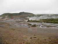 Das Feld der heißen Quellen Haukadalur