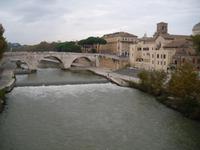 Blick zur Tiberinsel