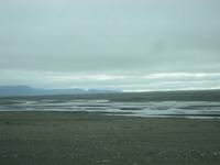 Steinwüstenlandschaft und Fluss Jökulsa 