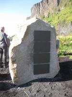 Gedenktafel für die deutschen Seeleute, die vor Island gestrandet sind