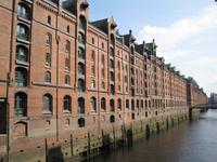 Speicherstadt an der Kanalseite