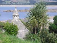 Molkerei und Blick auf cornische Küste - St.Michaels Mount