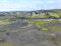 Wanderung auf den Vulkan Laki - Blick ins Tal