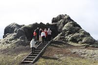 Blick in den letzten kleinen Vulkankrater der Laki-Reihe